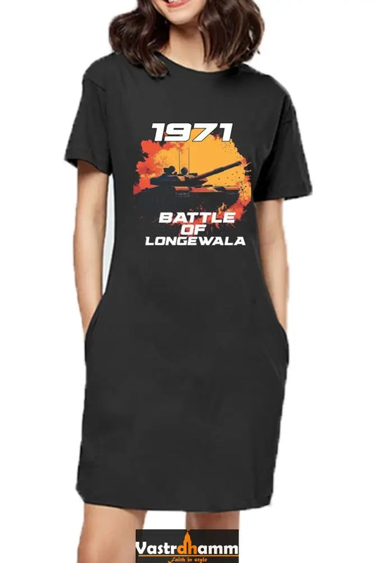 Victory at Longewala T-Shirts Dress for Women Vastrdhamm